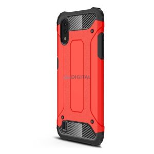 Protecție din plastic pentru telefon Defender (rezistență medie la impact, toc cu pernă de aer, interior din silicon, efect metalic) PIROS Samsung Galaxy A01 (SM-A015F)