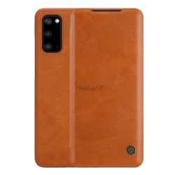   HUSĂ! - Husă NILLKIN QIN în picioare, efect piele (FLIP, deschidere laterală, suport card bancar) MARO Samsung Galaxy S20 (SM-G980F), Samsung Galaxy S20 5G (SM-G981U)
