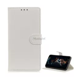   HUSĂ! - Carcasa in picioare, efect piele (FLIP, deschidere laterala, functie suport desktop, premium) ALB Huawei P40 Pro 5G