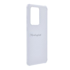 Protector de telefon din silicon ROAR CARBON ARMOR (rezistență medie la impact, colț cu pernă de aer, model carbon) TRANSPARENT Samsung Galaxy S20 Ultra (SM-G988F), Samsung Galaxy S20 Ultra 5G (SM-G988B)