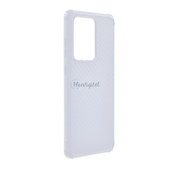 Protector de telefon din silicon ROAR CARBON ARMOR (rezistență medie la impact, colț cu pernă de aer, model carbon) TRANSPARENT Samsung Galaxy S20 Ultra (SM-G988F), Samsung Galaxy S20 Ultra 5G (SM-G988B)