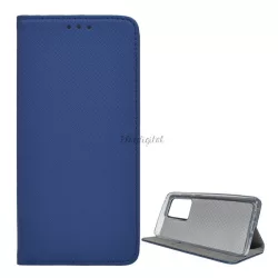   HUSĂ! - Husă în picioare, efect piele (FLIP, deschidere laterală, funcție suport pentru masă, model romb) ALBASTRU ÎNCHIS Samsung Galaxy S20 Ultra (SM-G988F), Samsung Galaxy S20 Ultra 5G (SM-G988B)