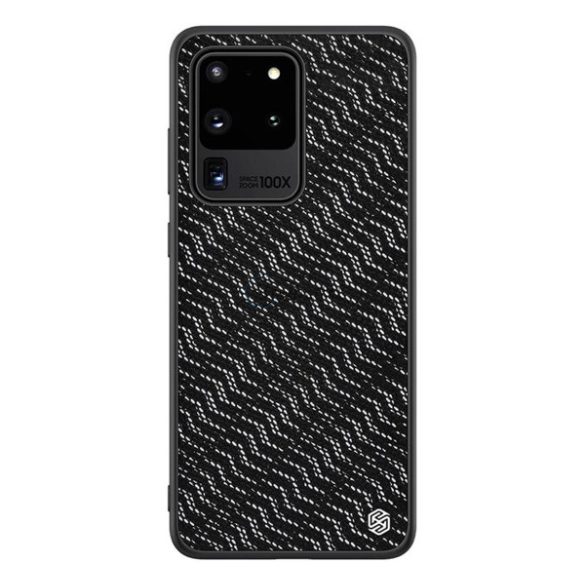 Protector de telefon din silicon NILLKIN TWINKLE (rezistență medie la impact, spate din plastic, ecologic, strălucitor) SILVER Samsung Galaxy S20 Ultra (SM-G988F), Samsung Galaxy S20 Ultra 5G (SM-G988B)