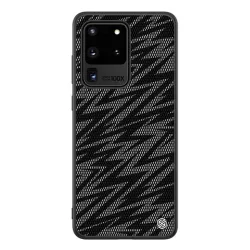  HUSĂ! - Protector de telefon din silicon NILLKIN TWINKLE (rezistență medie la impact, spate din plastic, ecologic, strălucitor) NEGRU Samsung Galaxy S20 Ultra (SM-G988F), Samsung Galaxy S20 Ultra 5G (SM-G988B)
