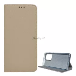   HUSĂ! - Husă în picioare, efect piele (FLIP, deschidere laterală, funcție suport pentru masă, model romb) GOLD Samsung Galaxy S20 Ultra (SM-G988F), Samsung Galaxy S20 Ultra 5G (SM-G988B)