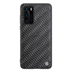   HUSĂ! - Protector de telefon din silicon NILLKIN TWINKLE (rezistenta la impact mediu, spate din plastic, ecologic, stralucitor) SILVER Huawei P40