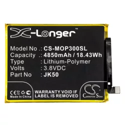   Baterie CAMERON SINO Li-Polymer (3,8V/4850mAh, compatibilă cu Motorola JK50) NEGRU Motorola Moto G7 Power (XT1955)
