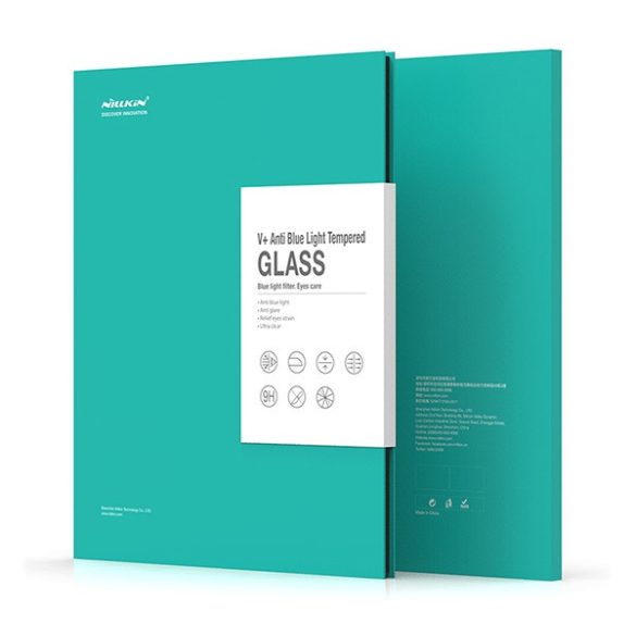 Sticlă de protecție pentru ecran NILLKIN V+ (protecție la lumină albastră, 0,33 mm, 9H) TRANSPARENT Apple IPAD 10.2 (2019), Apple IPAD 10.2 (2020), Apple IPAD 10.2 (2021)