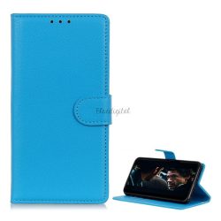   HUSĂ! - Carcasa in picioare, efect piele (FLIP, deschidere laterala, functie suport desktop, premium) ALBASTRU DESCHI Huawei P40 Lite E / Y7p