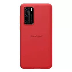   HUSĂ! - Protector de telefon din silicon NILLKIN FLEX PURE (ultra-subțire, ecologic, interior din microfibră de pluș, mat) ROȘU Huawei P40