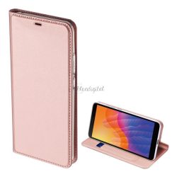   HUSĂ! - Husa DUX DUCIS SKIN PRO in picioare, efect piele (FLIP, deschidere laterala, suport card bancar, functie suport birou) ROSE GOLD Huawei Y5p, Honor 9S