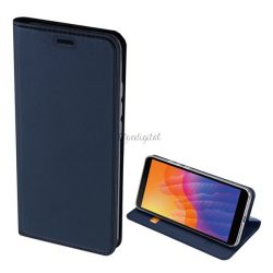   HUSĂ! - Husa DUX DUCIS SKIN PRO in picioare, efect piele (FLIP, deschidere laterala, suport card bancar, functie suport birou) ALBASTRU INCHIS Huawei Y5p, Honor 9S