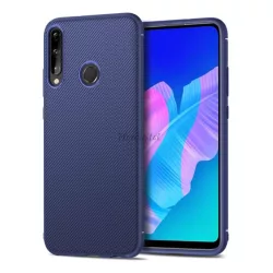   HUSĂ! - Protectie de telefon din silicon (rezistenta medie la impact, model in dungi) ALBASTRU INCHIS Huawei P40 Lite E / Y7p
