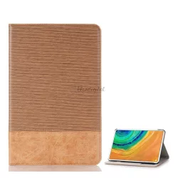   Husă în picioare, efect piele (FLIP activ, deschidere laterală, suport desktop, model textil) MARO DESCHIS Huawei MatePad Pro LTE (MRX-AL19), Huawei MatePad Pro WIFI (MRX-W19)