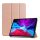 Carcasă în picioare, efect piele (FLIP activ, deschidere laterală, TRIFOLD, suport de birou) ROSE GOLD Apple IPAD Pro 12.9 (2020) Carcasă în picioare, efect piele (FLIP activ, deschidere laterală, TRIFOLD, suport de birou) ROSE GOLD Apple IPAD Pro 12.9 (2020)