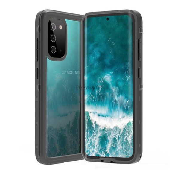HUSĂ! - Husă REDPEPPER impermeabilă / impermeabilă, AQUA (până la 2 metri, IP68, rezistență medie la impact, colț cu pernă de aer + curea de mână) NEGRU Samsung Galaxy S20 (SM-G980F), Samsung Galaxy S20 5G (SM-G981U)
