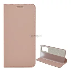   HUSĂ! - Husă în picioare, efect piele (FLIP, deschidere laterală, funcție de suport pentru birou) ROSE GOLD 2 Huawei P40