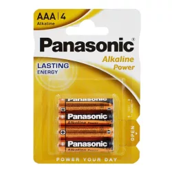  Baterie durabilă PANASONIC (AAA, LR03APB, 1,5 V, alcalină) 4 buc/pachet