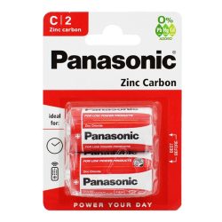   Baterie PANASONIC (C/baby, R14, 1.5V, zinc-carbon) 2buc/pachet