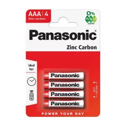 Baterie PANASONIC (AAA, 1.5V, zinc-carbon) 4buc/pachet