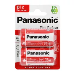   Baterie PANASONIC de lungă durată (D/goliate, R20, 1.5V, zinc-mangan) 2 buc / pachet