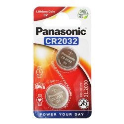Celulă monedă PANASONIC (CR2032, 3V, litiu) 2 buc/pachet