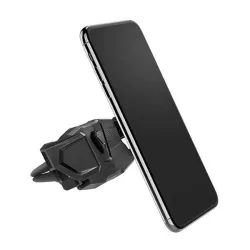   Suport auto SPIGEN CLICK R AIR (pentru ventilație, automat, 360°, dimensiune 2,3-3,5") NEGRU