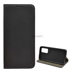   HUSĂ! - Carcasa in picioare, efect piele (FLIP, deschidere laterala, functie suport de masa) NEGRU Huawei P40