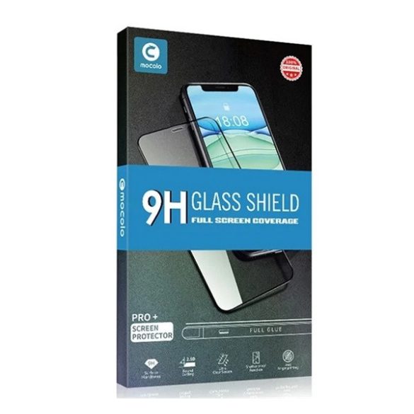 Sticlă de protecție pentru ecran MOCOLO (2.5D, lipici complet, aderă pe toată suprafața, anti-see-through, 0.33mm, 9H) NEGRU Apple iPhone XS 5.8, Apple iPhone 11 Pro