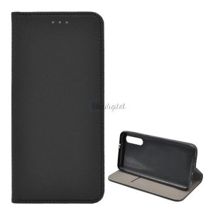 Carcasa in picioare, efect piele (FLIP, deschidere laterala, functie suport de masa, model romb) NEGRU Xiaomi Mi 9 Pro