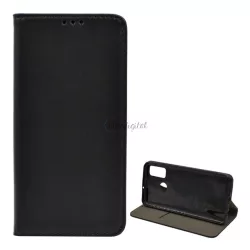   HUSĂ! - Carcasa in picioare, efect piele (FLIP, deschidere laterala, functie suport desktop, premium) NEGRU Huawei P Smart (2020)