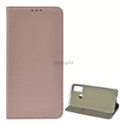   HUSĂ! - Carcasa in picioare, efect piele (FLIP, deschidere laterala, functie suport de masa) ROSE GOLD Huawei P Smart (2020)