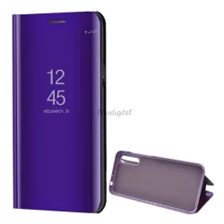   HUSĂ! - Husă cu suport (FLIP activ, deschidere laterală, funcție de suport pentru birou, suprafață oglindă, husă Mirror View) PURPLE Huawei Y8p