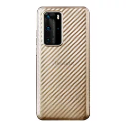  HUSĂ! - Protector de telefon din silicon (model carbon) GOLD Huawei P40 Pro 5G