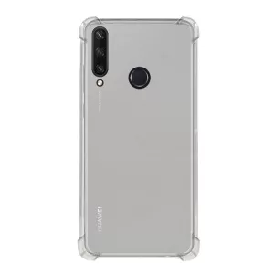 HUSĂ! - Protector de telefon din silicon (rezistenta la impact mediu, colt cu perna de aer) TRANSPARENT Huawei Y6p