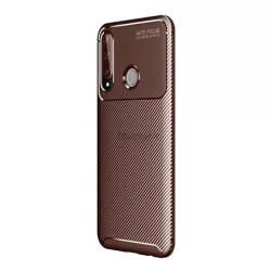   HUSĂ! - Protectie din silicon pentru telefon (rezistenta medie la impact, colt cu perna de aer, model carbon) MARO Huawei Y6p