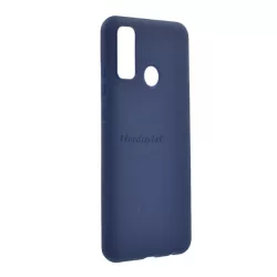   HUSĂ! - Protector de telefon din silicon (mat, interior din pluș din microfibră anti-zgârieturi, premium) ALBASTRU ÎNCHIS Huawei P Smart (2020)
