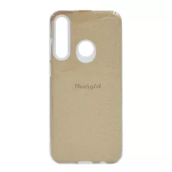   HUSĂ! - Protectie de telefon din silicon (interior din plastic, spate lucios) GOLD Huawei Y6p