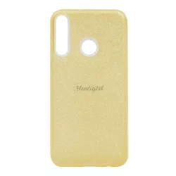   HUSĂ! - Protectie de telefon din silicon (interior din plastic, spate lucios) GOLD Huawei P40 Lite E / Y7p