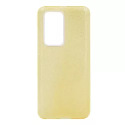   HUSĂ! - Protectie de telefon din silicon (interior din plastic, spate lucios) GOLD Huawei P40 Pro 5G