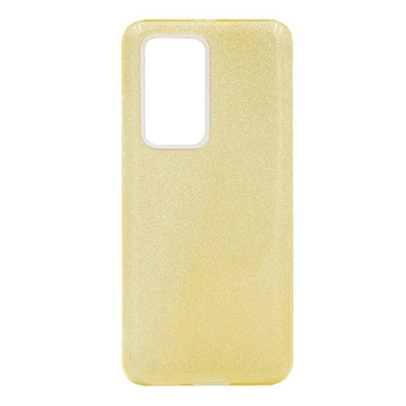 Protectie de telefon din silicon (interior din plastic, spate lucios) GOLD Huawei P40 Pro 5G