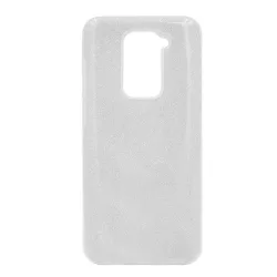   HUSĂ! - Protectie de telefon din silicon (interior din plastic, spate lucios) SILVER Xiaomi Redmi Note 9 (10X 4G)