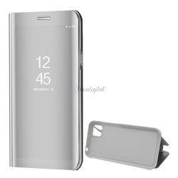   HUSĂ! - Husă cu suport (FLIP activ, deschidere laterală, funcție de suport pentru birou, suprafață oglindă, husă Mirror View) SILVER Huawei Y5p, Honor 9S