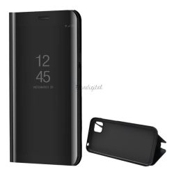   HUSĂ! - Husă cu suport (FLIP activ, deschidere laterală, funcție de suport pentru birou, suprafață oglindă, husă Mirror View) NEGRĂ Huawei Y5p, Honor 9S