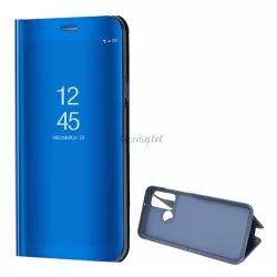   HUSĂ! - Husă cu suport (FLIP activ, deschidere laterală, funcție de suport pentru birou, suprafață oglindă, husă Mirror View) ALBASTRU Huawei Y6p