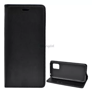 HUSĂ! - Carcasa in picioare, efect piele (FLIP, deschidere laterala, functie suport de masa) NEGRU Xiaomi Mi 10 Lite 5G
