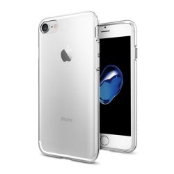   HUSĂ! - Protector de telefon din silicon SPIGEN LIQUID CRYSTAL (rezistent mediu la impact, colț cu pernă de aer) TRANSPARENT Apple iPhone 8 4.7, Apple iPhone 7 4.7, Apple iPhone SE 2 (2020), Apple iPhone SE 3 (2022)