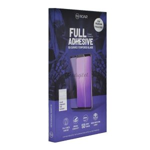 Sticlă de protecție a ecranului ROAR (clei complet 5D, curbat, adeziv pe toată suprafața, prietenos cu carcasă, rezistent la zgârieturi, 0,3 mm, 9H) NEGRU Huawei P Smart (2020)