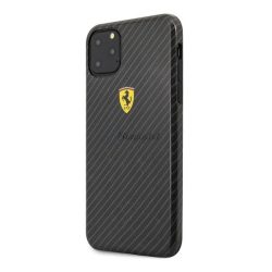   HUSĂ! - CG MOBILE Protectie telefon din plastic Ferrari Scuderia (model carbon) NEGRU Apple iPhone 11 Pro Max