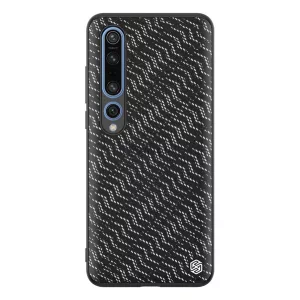HUSĂ! - Protector de telefon din silicon NILLKIN TWINKLE (rezistență medie la impact, spate din plastic, ecologic, strălucitor) SILVER Xiaomi MI 10 Pro 5G